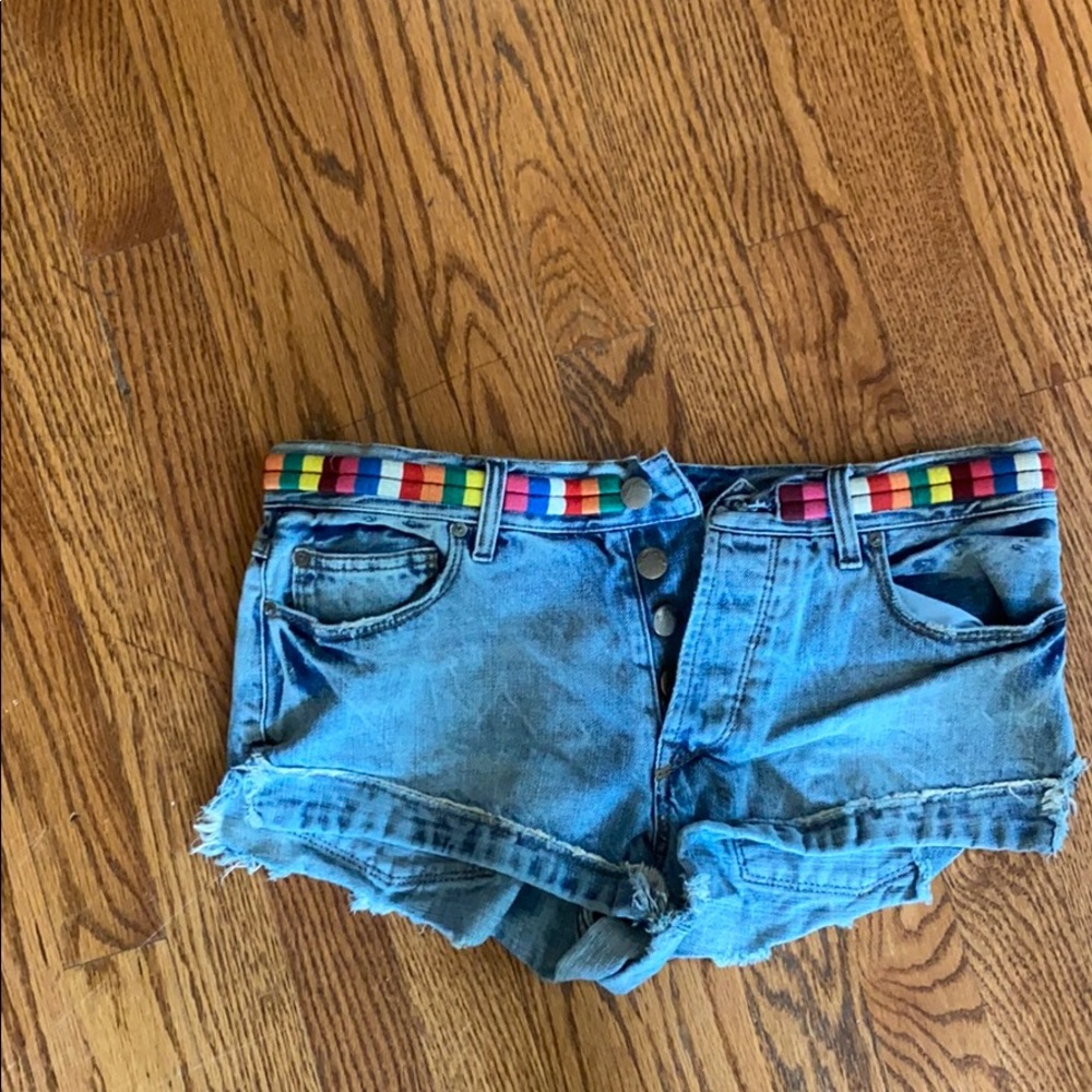 Free people jean shorts